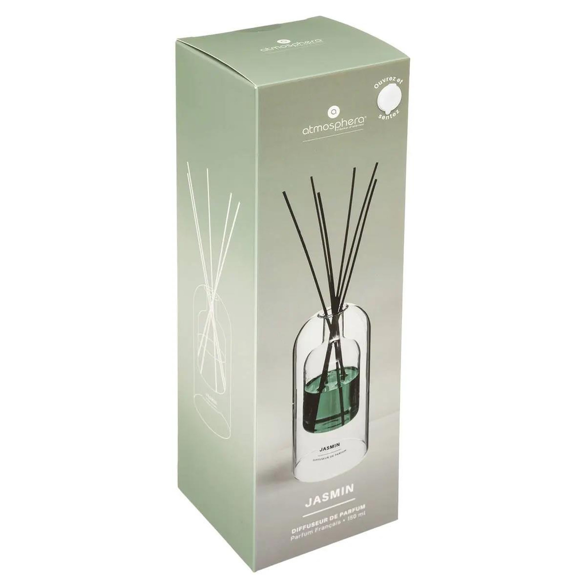 Voir la diapositive 2 : COMPTOIR DE LA BOUGIE Diffuseur de parfum  ilan  150ml jasmin