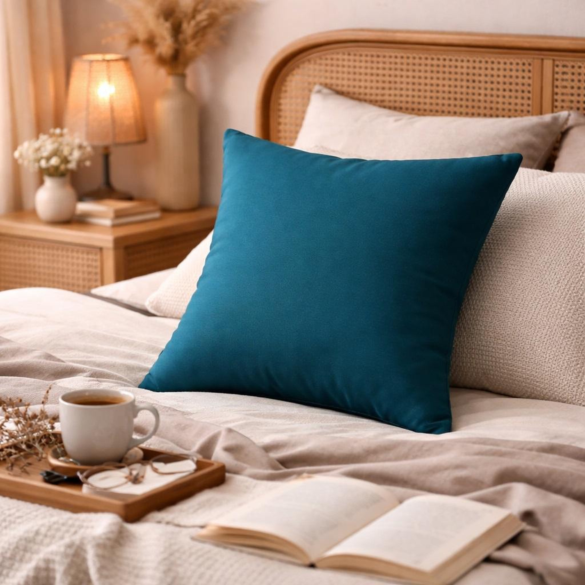 Voir la diapositive 3 : Eden Coussin en polyester uni pop color
