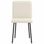 Voir la diapositive 4 : VIDAXL Chaises a manger lot de 4 Creme Velours