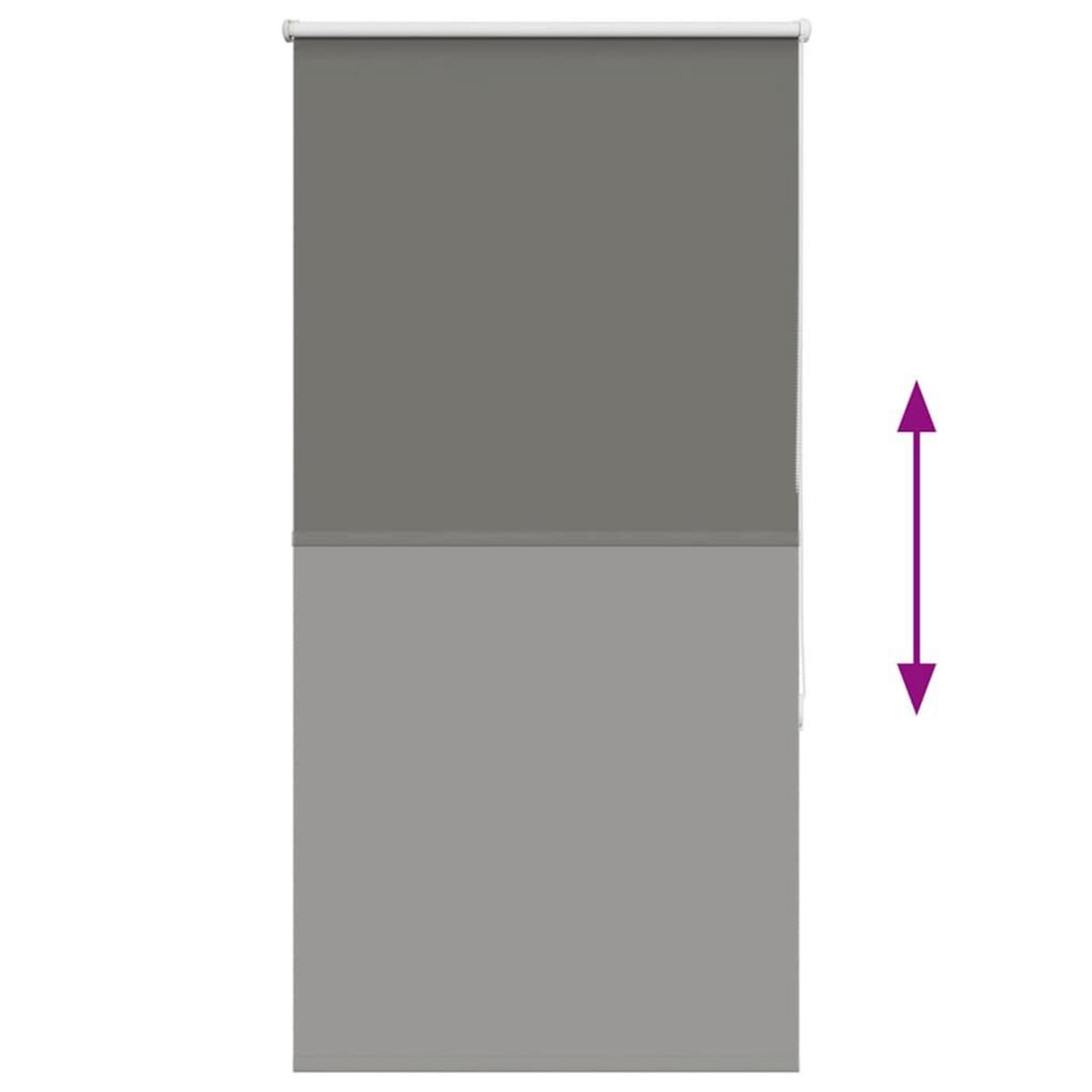 VIDAXL Store enrouleur occultant largeur du tissu 70,7 cm polyester