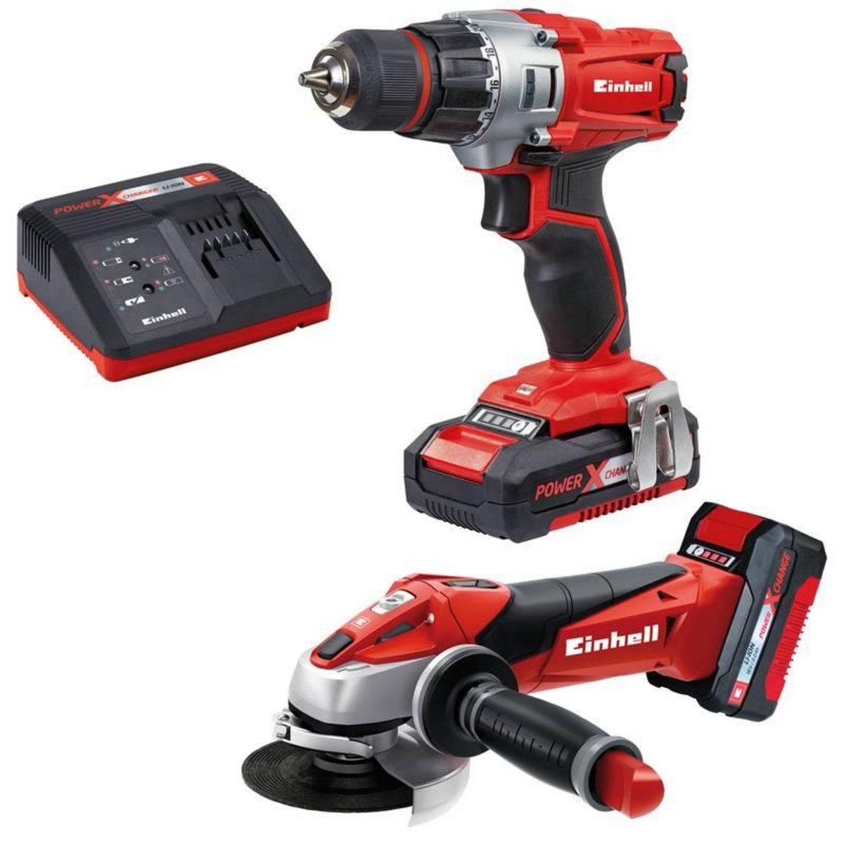Einhell Kit outils TE-TK 18 Li Kit (CD+AG)