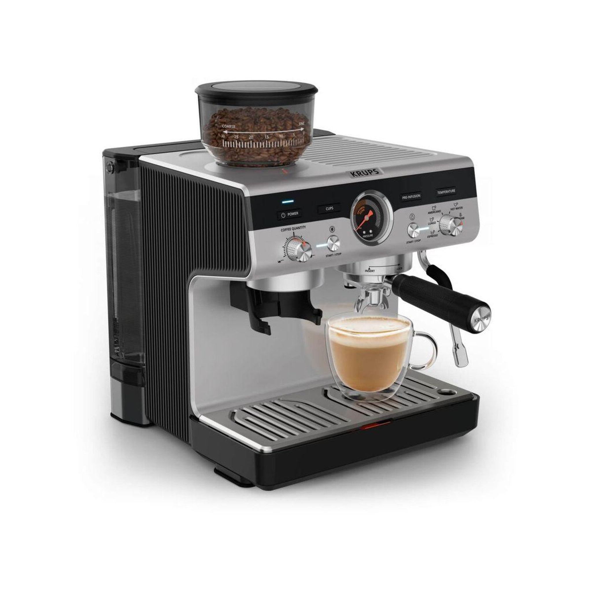 Voir la diapositive 4 : KRUPS Machine à expresso xp804t10 precision