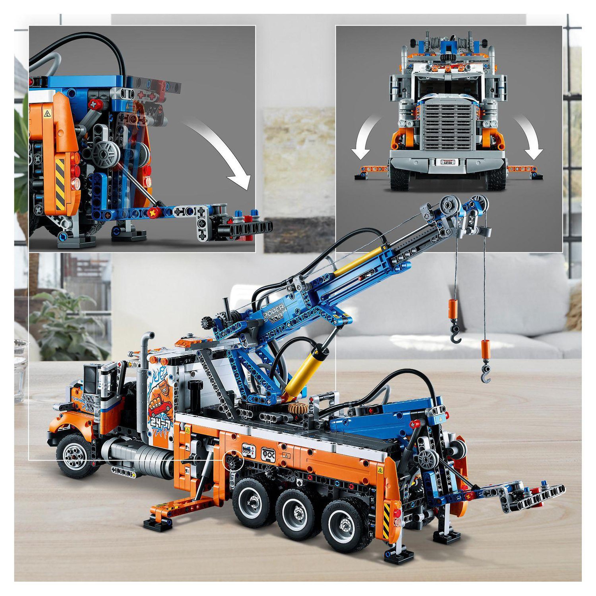 Voir la diapositive 6 : LEGO Technic 42128 Le Camion de Remorquage Lourd dès 11 ans
