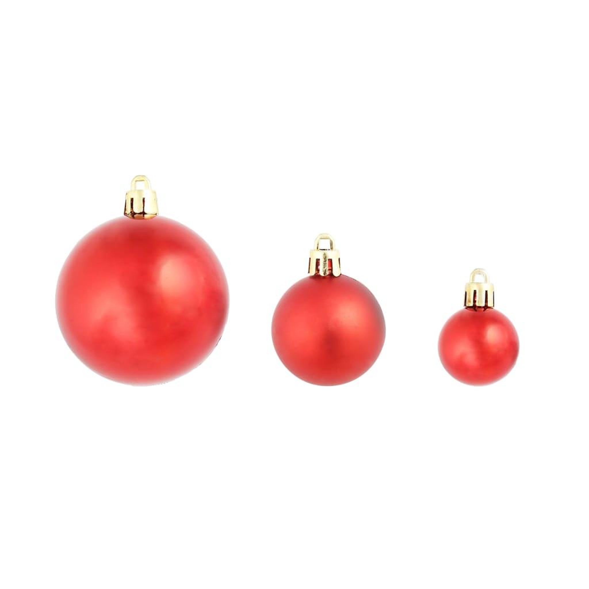Voir la diapositive 3 : VIDAXL Boules de noël 100 pcs rouge/dore/vert