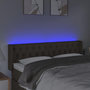 Voir la diapositive 4 : VIDAXL Tete de lit a LED Taupe 163x16x78/88 cm Tissu