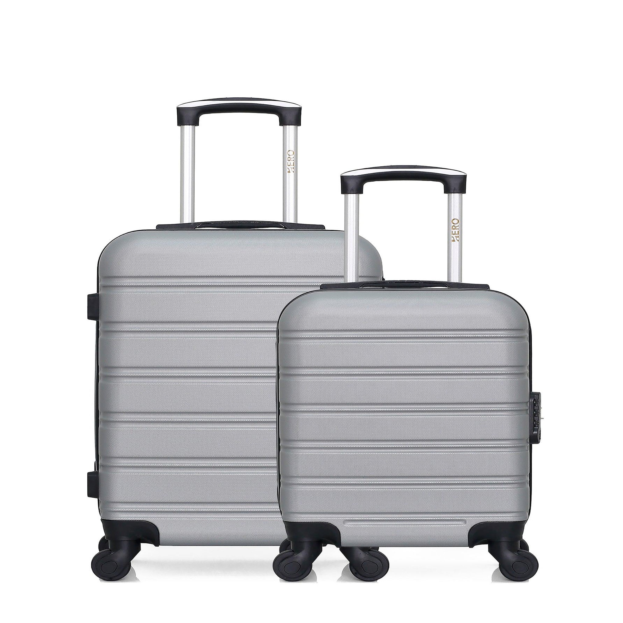 HERO Hero - lot de 2 - valise cabine et valise cabine xxs renoso. Coloris disponibles : Beige, Gris