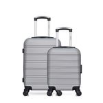 HERO HERO - Lot de 2 - Valise cabine et valise cabine XXS RENOSO. Coloris disponibles : Noir, Beige, Rose, Gris