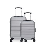 HERO HERO - Lot de 2 - Valise cabine et valise cabine XXS RENOSO. Coloris disponibles : Gris, Beige, Rose, Noir