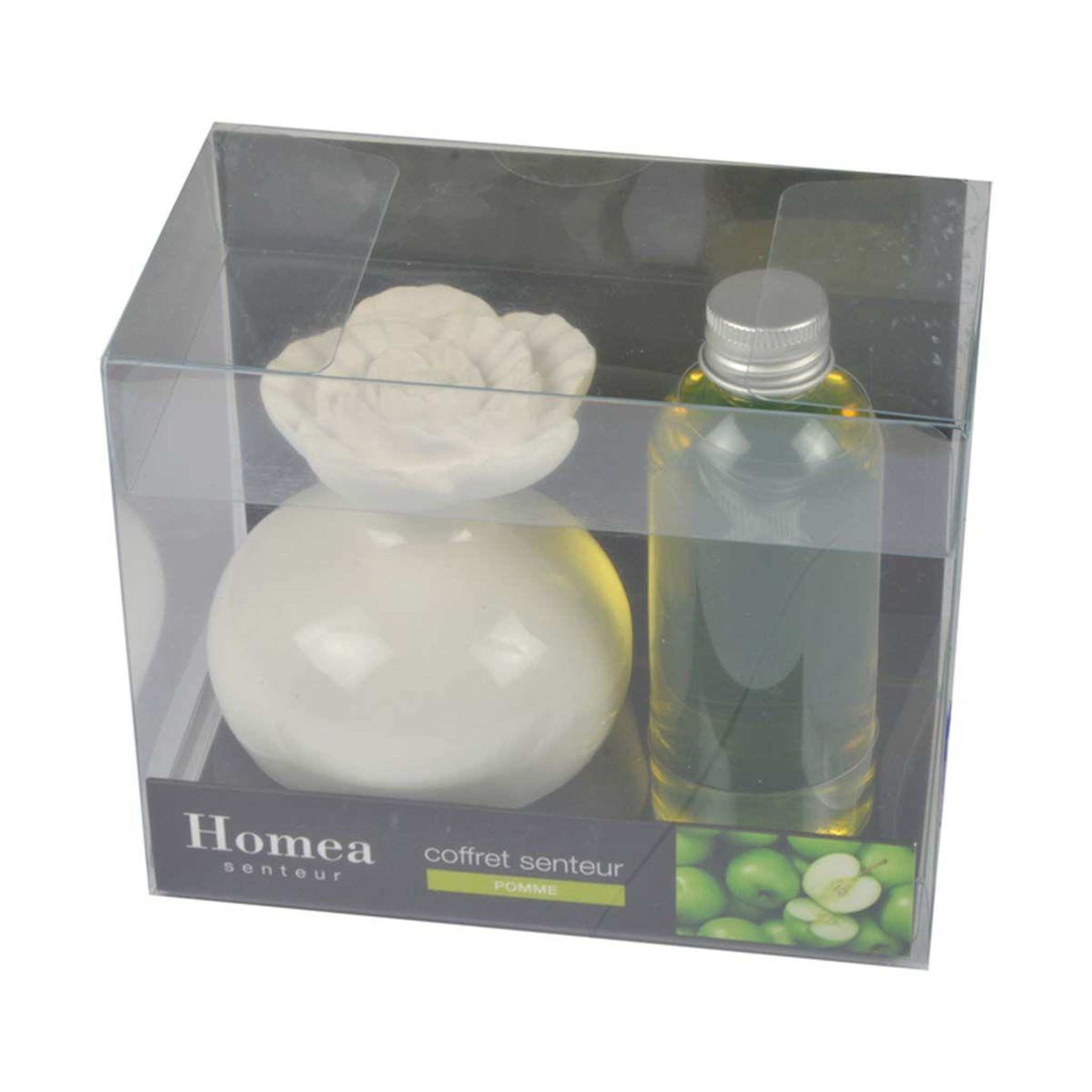 Voir la diapositive 2 : HOMEA Coffret senteur  essentiel  100ml pomme