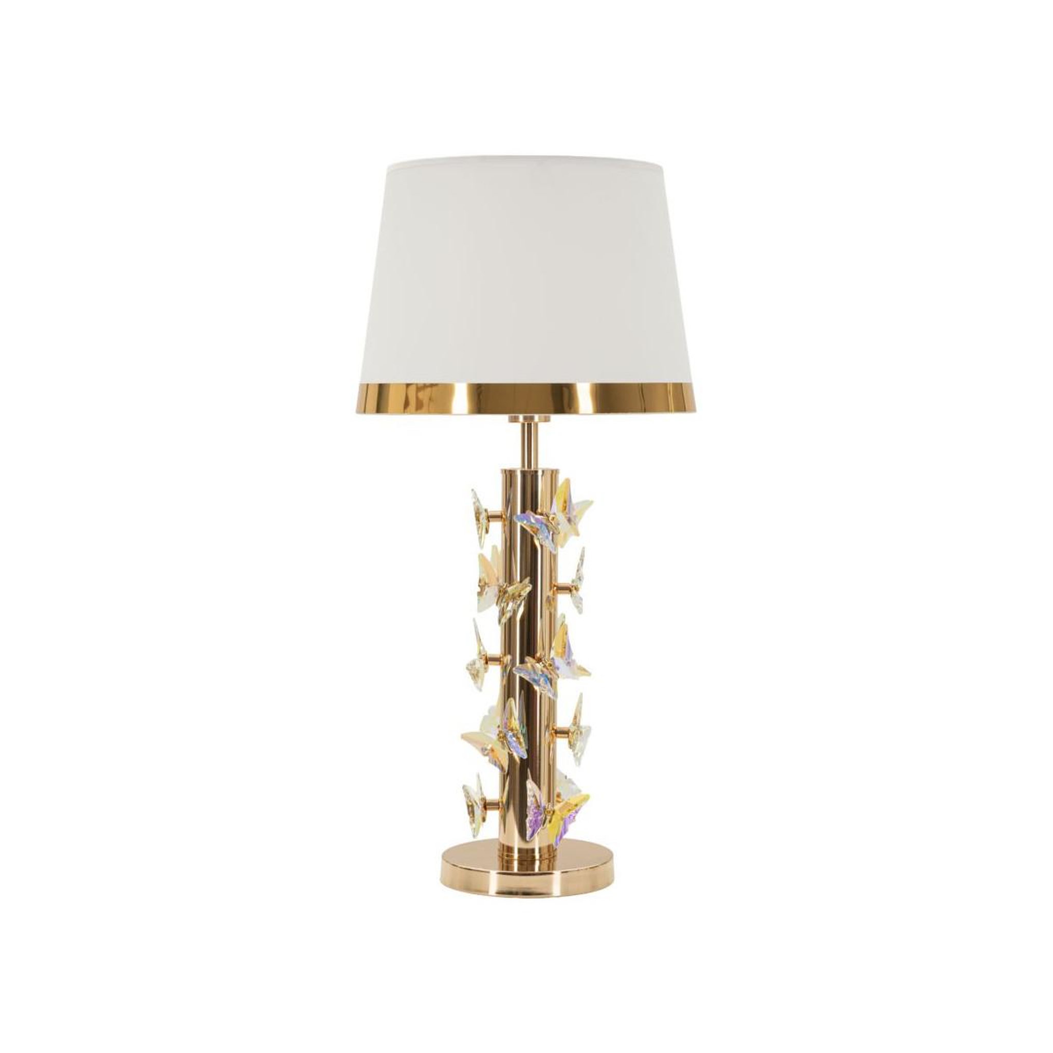 Paris Prix Lampe à poser  butterfly  74cm or & blanc