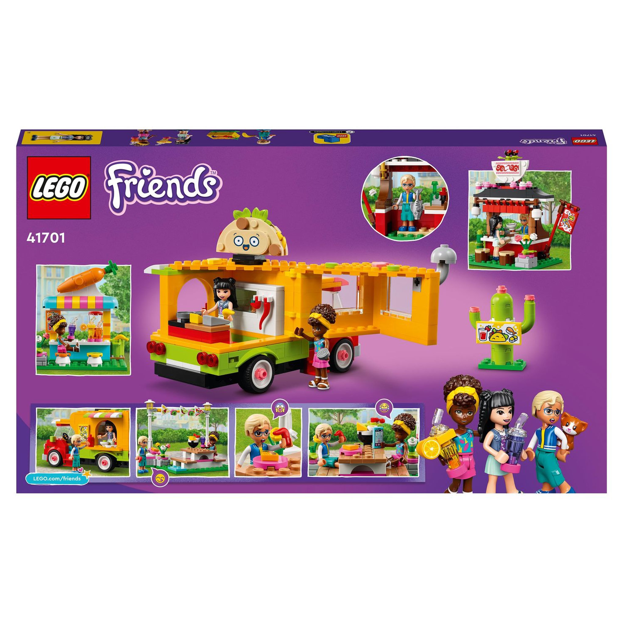 Voir la diapositive 9 : LEGO Friends 41701 Le Marché de Street Food, Jouet Camion Bar à Jus pour Enfants +6 ans