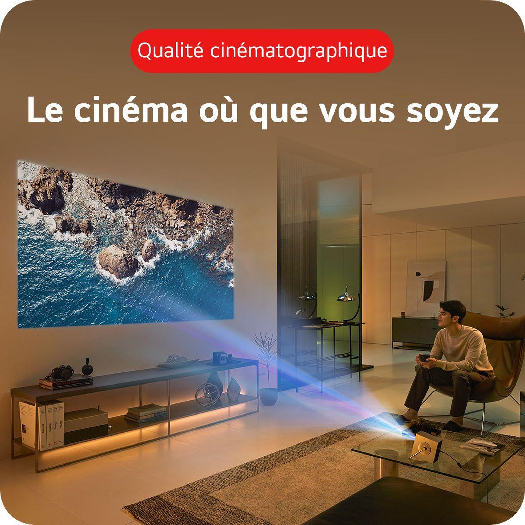 Voir la diapositive 4 : LG Vidéoprojecteur portable HU710PB CineBeam Q