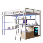 MERAX Lit mezzanine. Coloris disponibles : Blanc, Noir