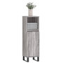 Voir la diapositive 3 : VIDAXL Armoire salle de bain sonoma gris 30x30x100 cm
