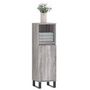 Voir la diapositive 3 : VIDAXL Armoire salle de bain sonoma gris 30x30x100 cm