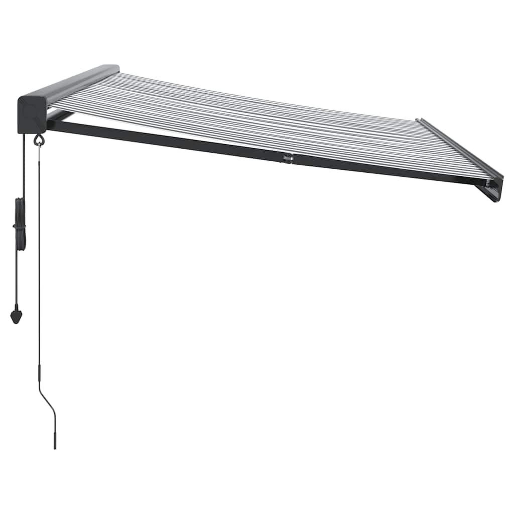 Voir la diapositive 4 : VIDAXL Auvent retractable anthracite et blanc 3,5x2,5m tissu/aluminium