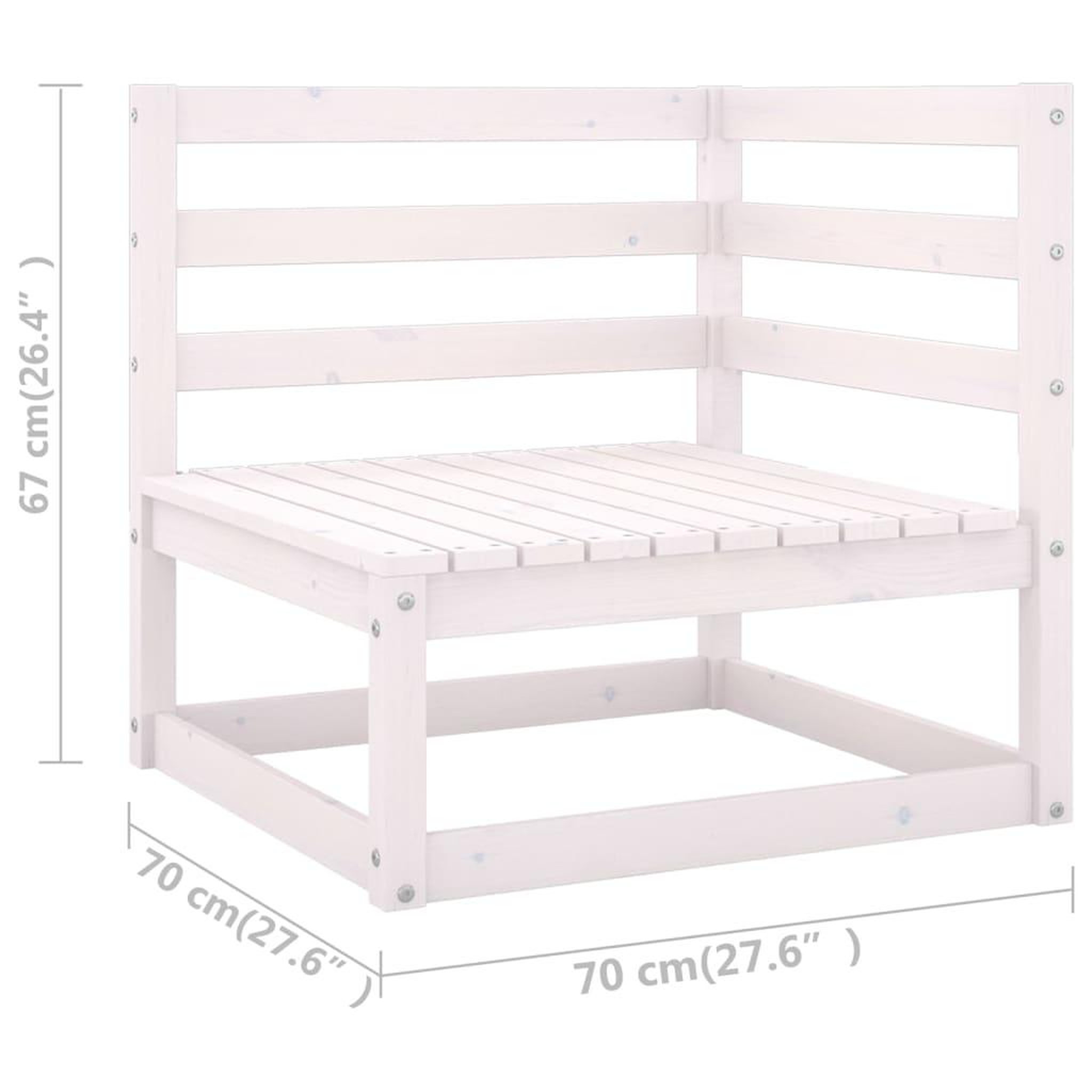 Voir la diapositive 6 : VIDAXL Salon de jardin 6 pcs avec coussins Bois de pin massif