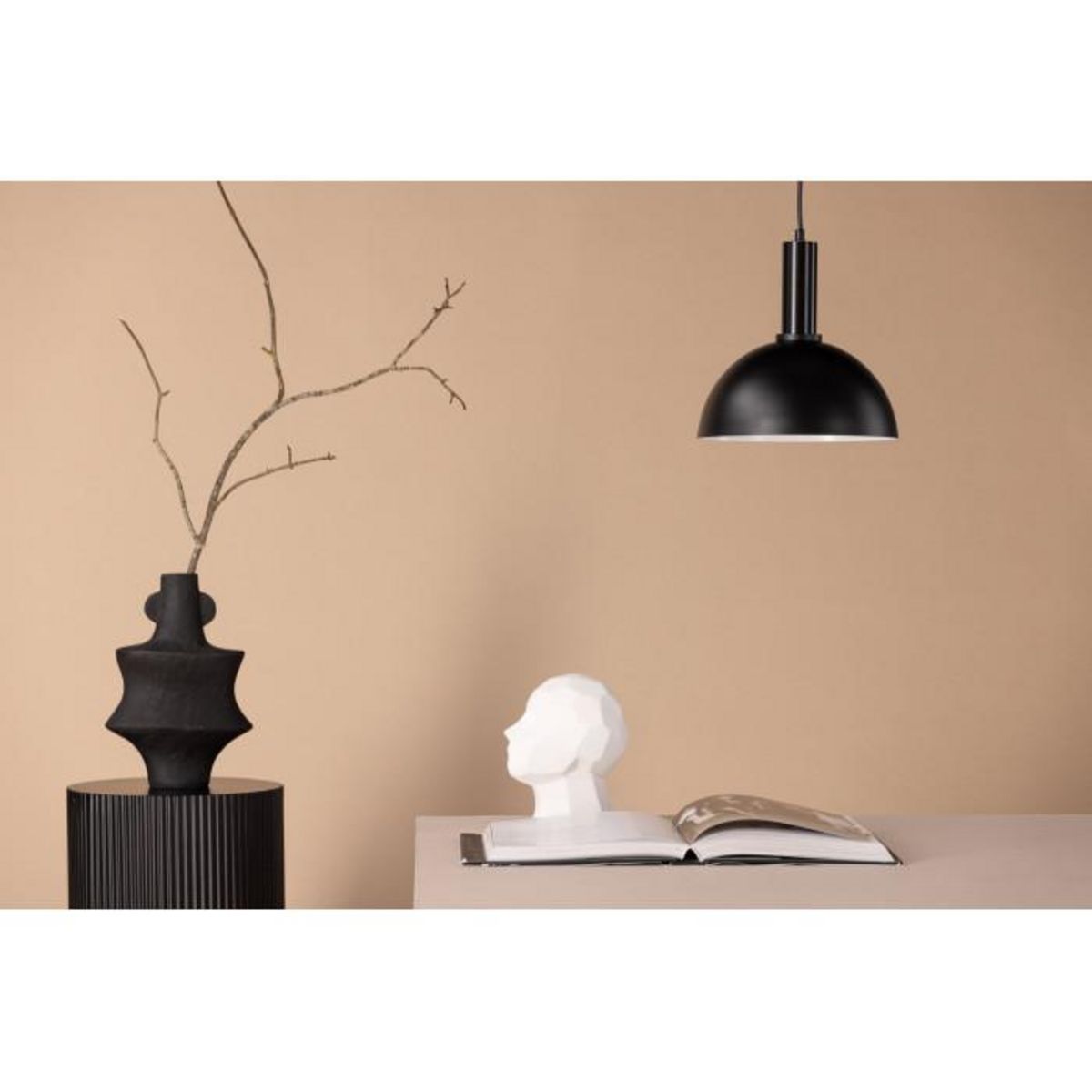 Paris Prix Lampe Suspension Design  Narbonne  25cm Noir