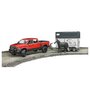 BRUDER Véhicule Ram 2500 Power Wagon + Van et Cheval