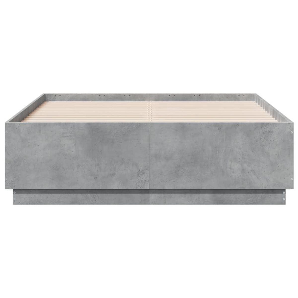 VIDAXL Cadre de lit sans matelas gris beton 120x190 cm