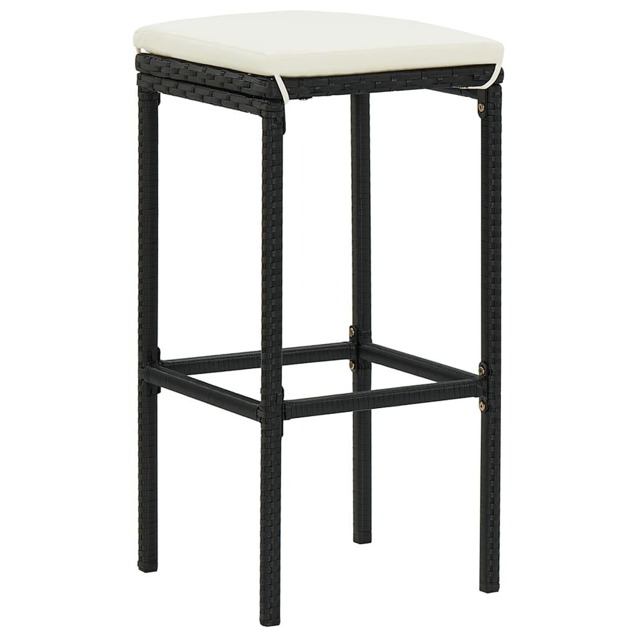 Voir la diapositive 4 : VIDAXL Ensemble de bar de jardin 7 pcs noir bois massif acacia rotin