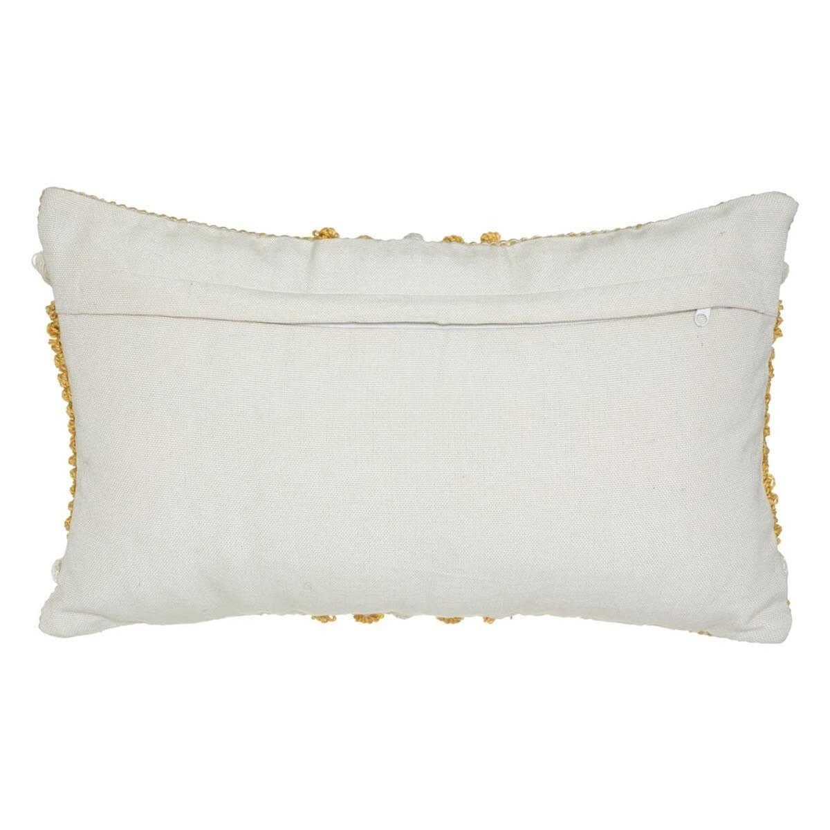 ATMOSPHERA Coussin Déco à Pompons  Row  30x50cm Ocre