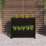 Voir la diapositive 3 : VIDAXL Jardiniere Noir 77x25x66 cm Bois massif de pin