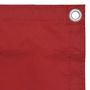 Voir la diapositive 3 : VIDAXL Ecran de balcon Rouge 120x500 cm Tissu Oxford