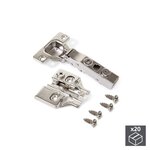 EMUCA SRL Lot de 20 charnières droites X91N avec ouverture 100º et embases avec réglage excentrique à visser