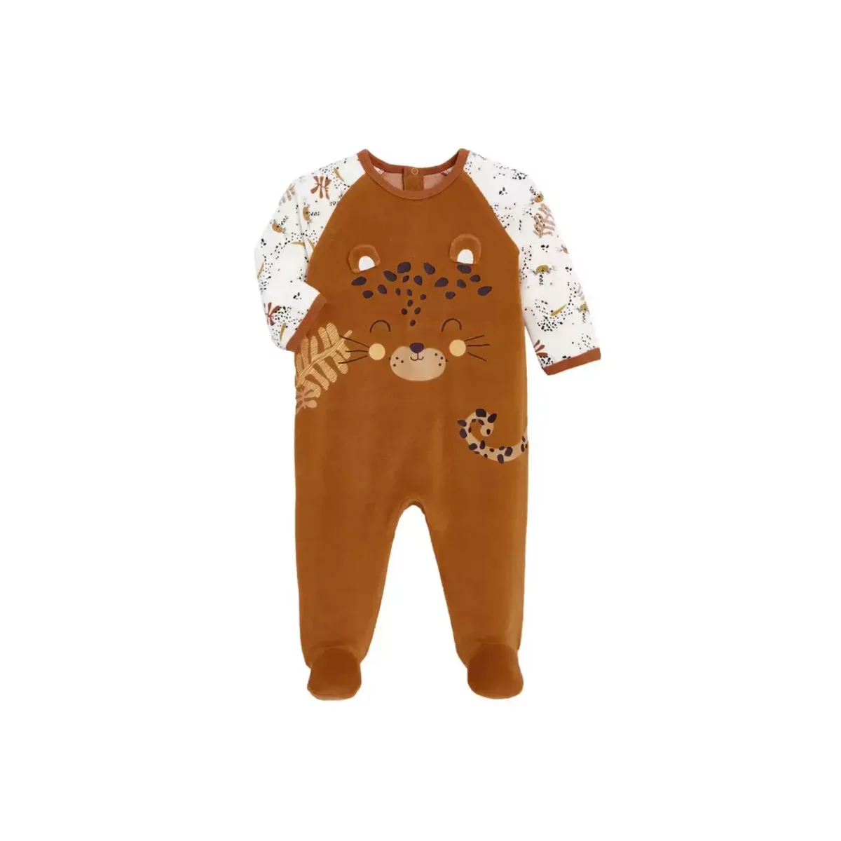 Petit Béguin Pyjama bébé en velours contenant du coton bio Benghali