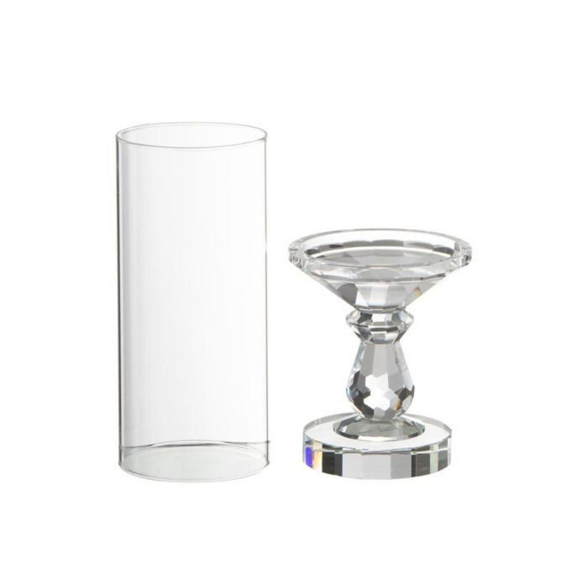 Paris Prix Photophore Design en Cristal  Marie  35cm Transparent