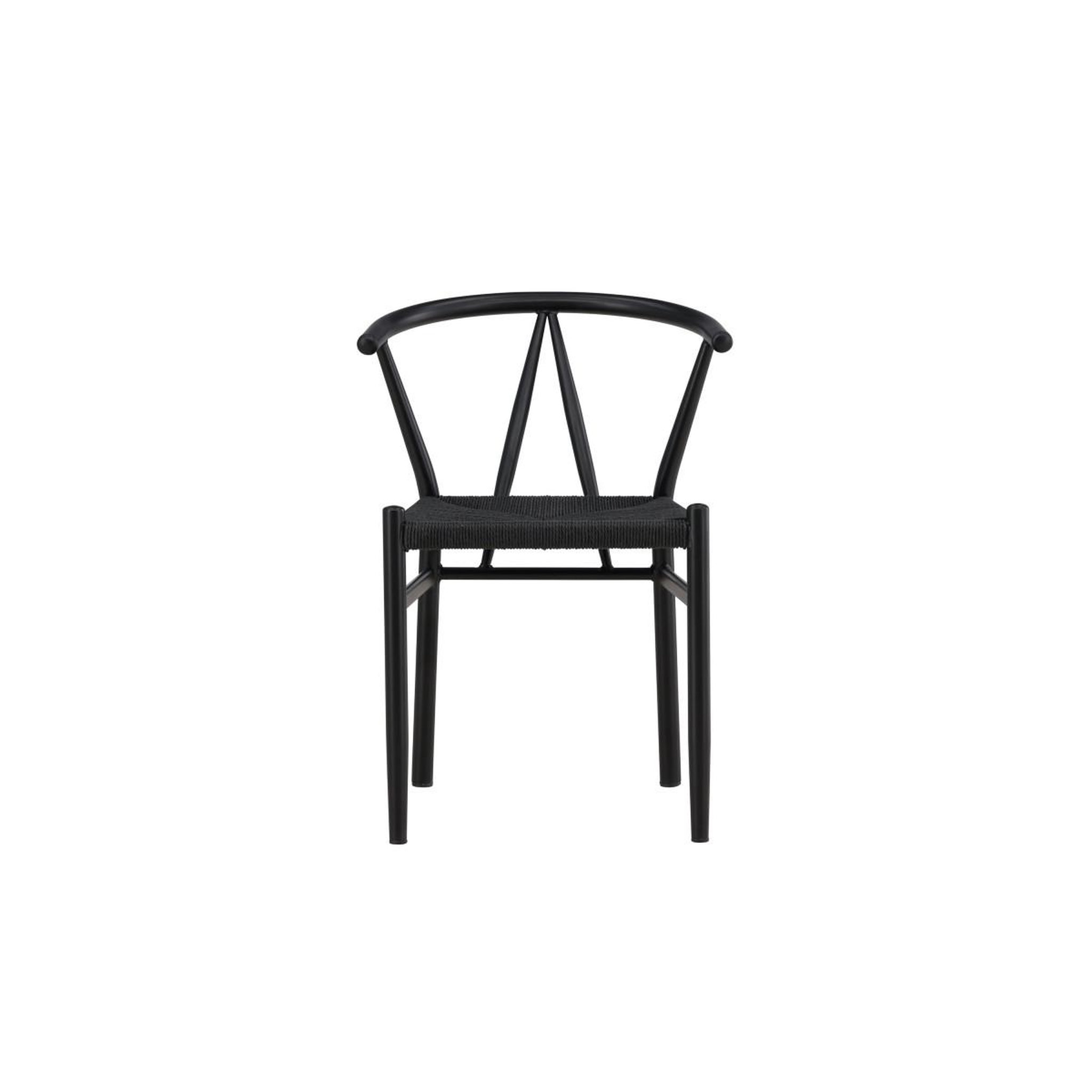 Voir la diapositive 2 : Paris Prix Chaise en assise tressée  alfons  72cm noir