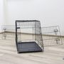 Voir la diapositive 3 : KERBL Kerbl Cage pour chien 76x54x64 cm Noir