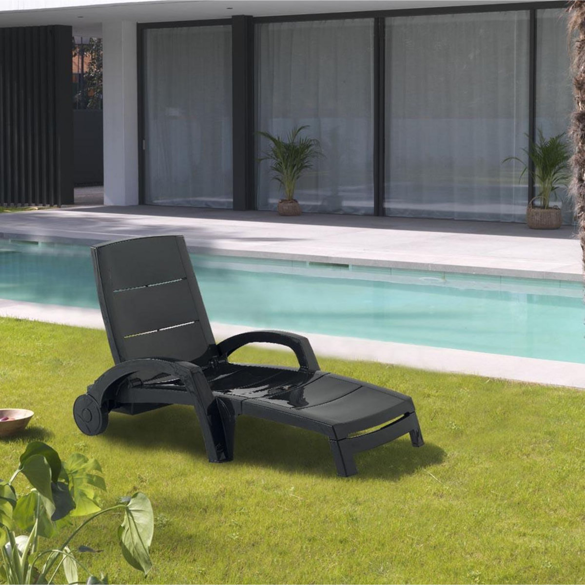 CONCEPT USINE Bain de soleil anthracite OCEAN