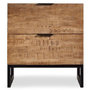 Voir la diapositive 2 : Paris Prix Table de Chevet 2 Tiroirs  Bolta  55cm Naturel