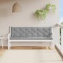 Voir la diapositive 3 : VIDAXL Coussin de banc de jardin gris 200x(50+50)x7 cm tissu oxford