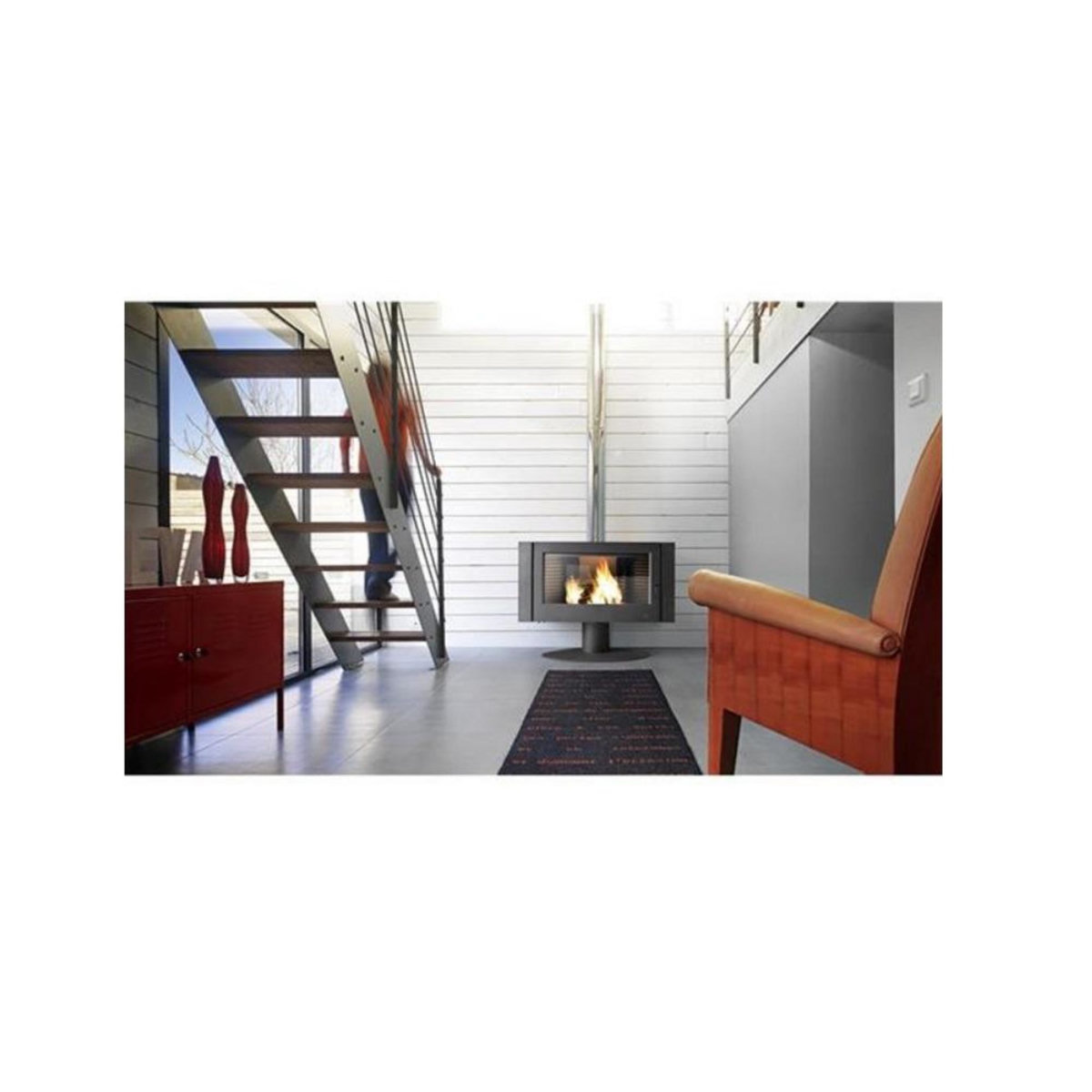 Invicta Poêle à bois fonte 12kw anthracite - 6114-44