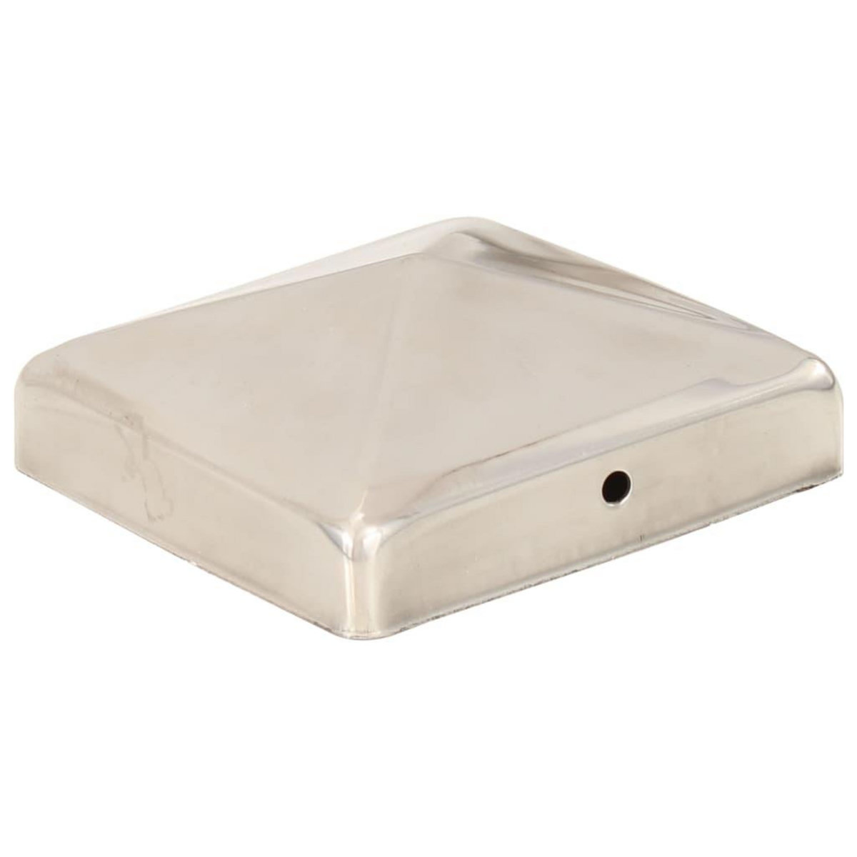 VIDAXL Bouchons de poteau de cloture pyramidaux 6 pcs Inox 91x91 mm