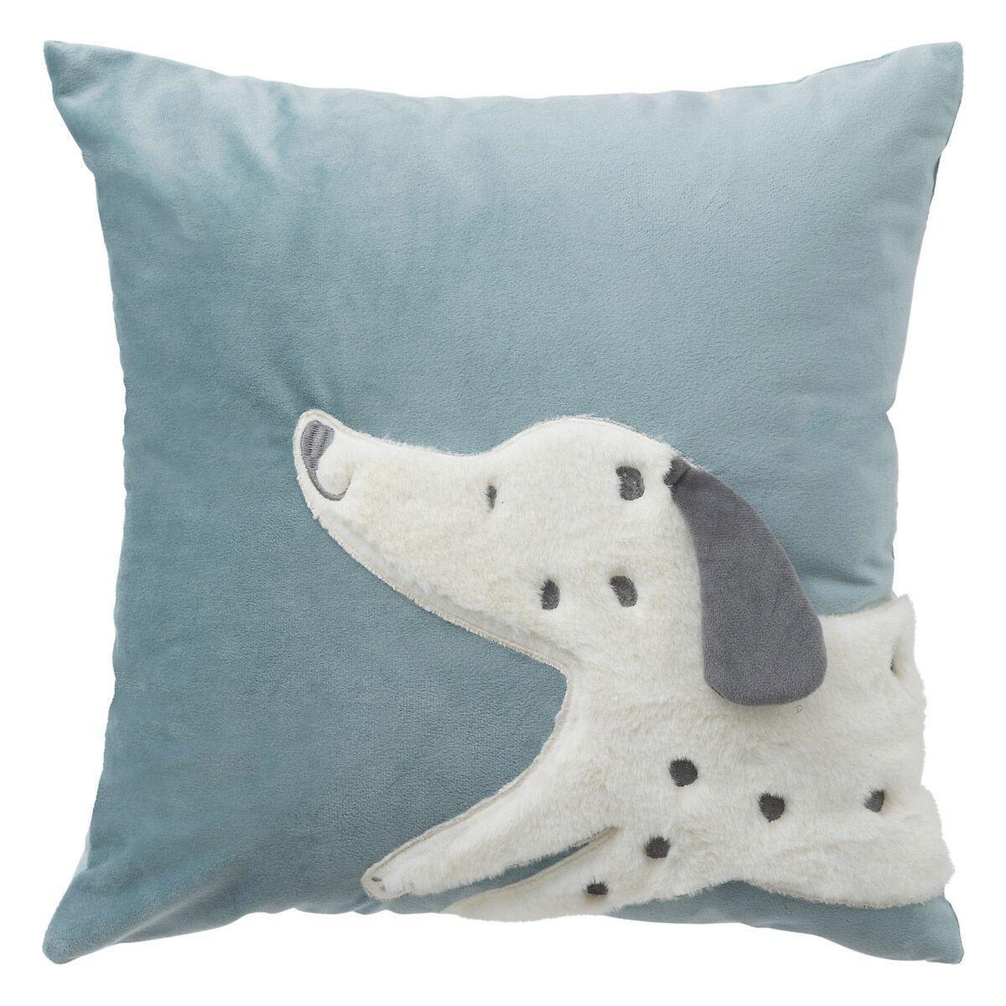 Atmosphera Kids Coussin enfant déco  dalmatien  39x39cm bleu