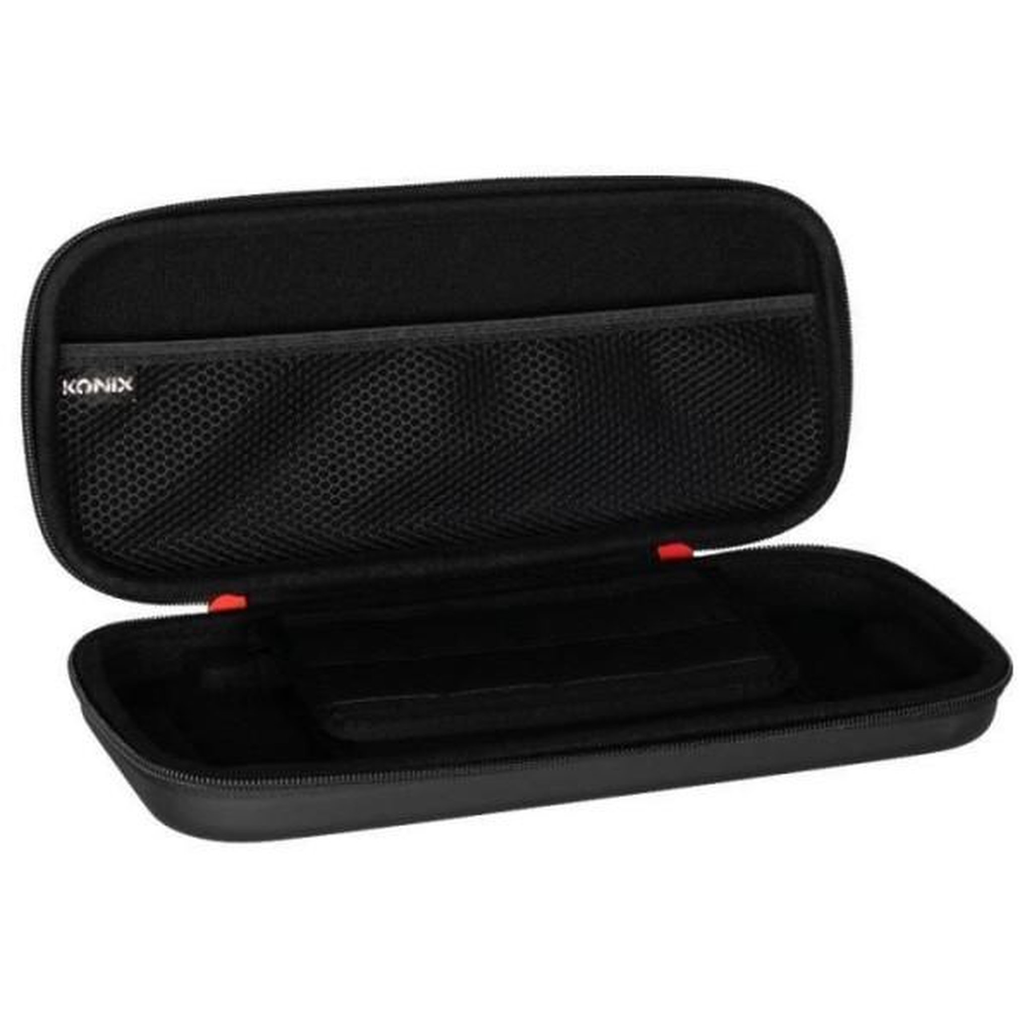 Voir la diapositive 2 : Konix Housse de protection et transport - KONIX - Console Nintendo Switch 2 - Filet rangement accessoires - 8 compartiments jeux - Noi