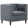 Voir la diapositive 2 : VIDAXL Fauteuil gris tissu