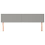 Voir la diapositive 3 : VIDAXL Tetes de lit 2 pcs Gris clair 80x5x78/88 cm Tissu