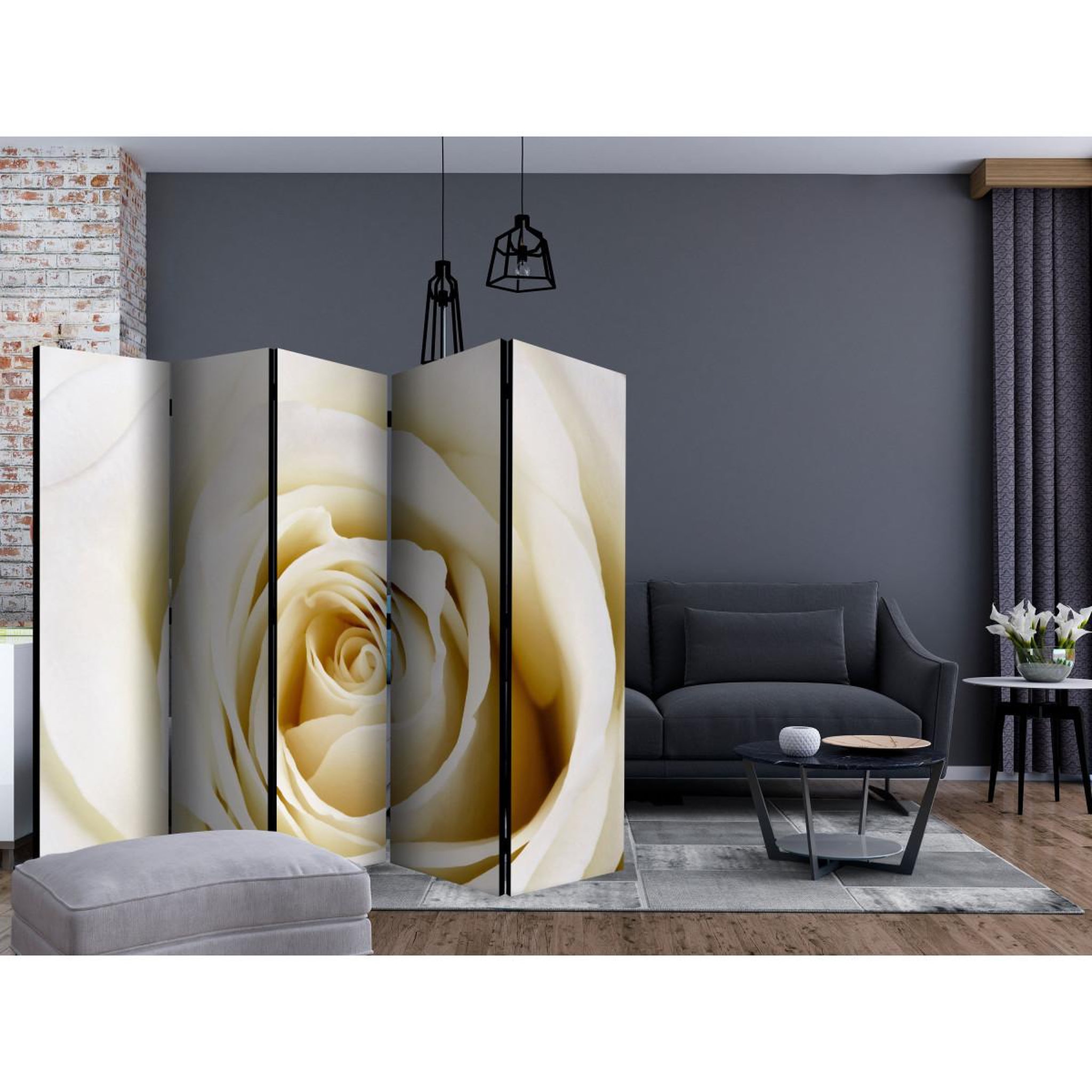Voir la diapositive 2 : Paris Prix Paravent 5 volets  pearl maze  172x225cm