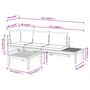 Voir la diapositive 6 : VIDAXL Salon de jardin 3 pcs avec coussins gris fonce Bois d'acacia