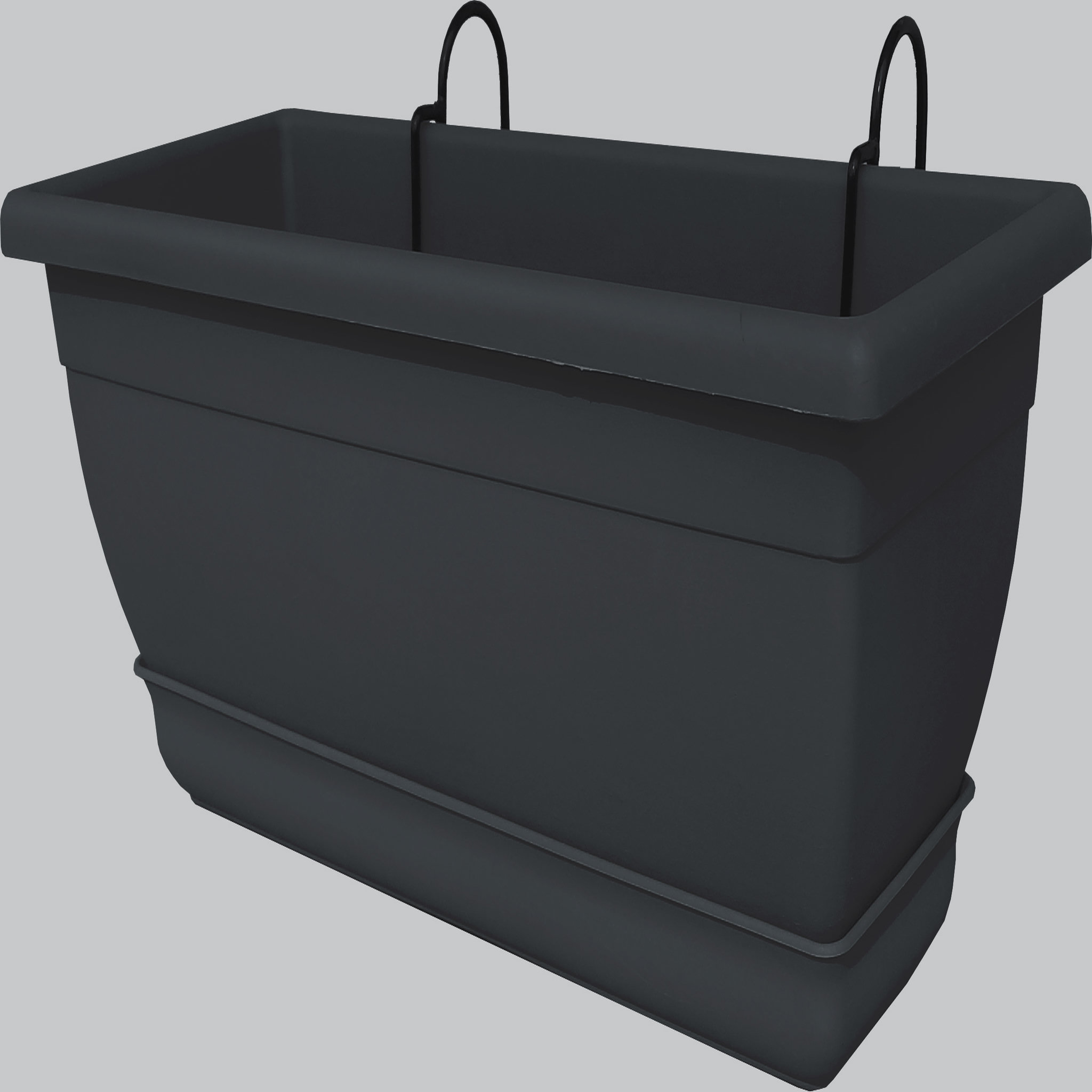 Jardinière 50 cm avec support Gris