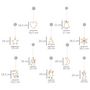 Voir la diapositive 3 : HOMCOM Décoration de Noël LED - décoration Lumineuse de Noël pour fenêtre - Silhouettes Noël pour fenêtre - 18 pièces avec ventouses - Blanc Chaud