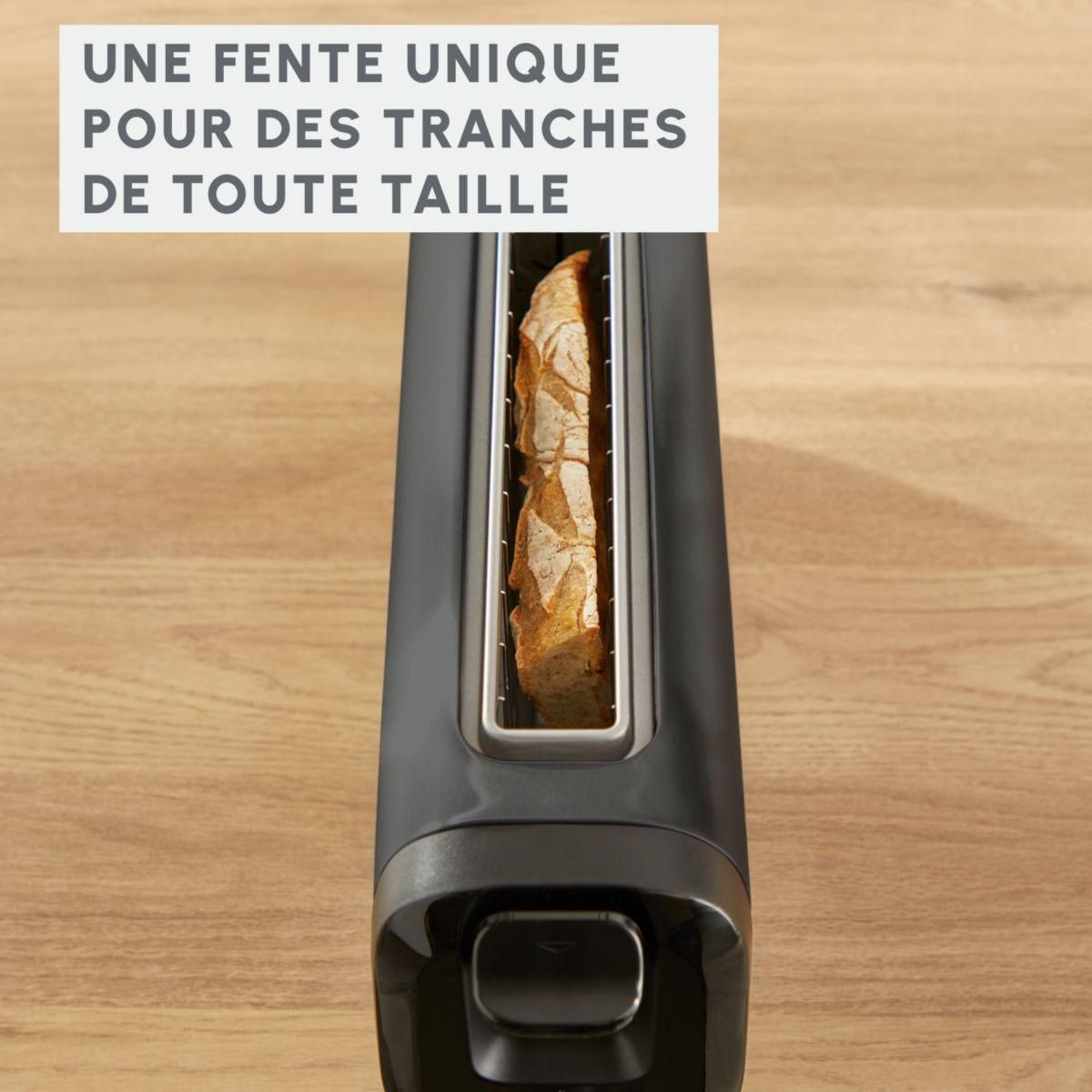 MOULINEX Grille-pain LS5S08E0 Subito Noir - Longue fente