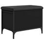 Voir la diapositive 2 : VIDAXL Banc de rangement noir 62x42x45 cm bois d'ingenierie