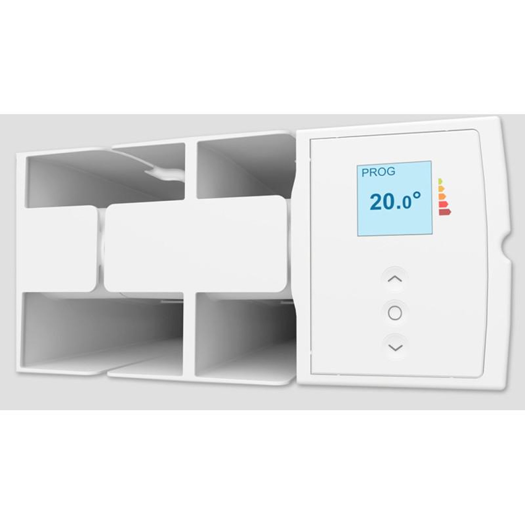 Voir la diapositive 3 : Atlantic Radiateur électrique ACCESSIO digital horizontal 2000W blanc ATLANTIC 524920