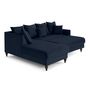 Voir la diapositive 4 : BEST MOBILIER Flamingo - canapé d'angle gauche 4 places convertible en velours